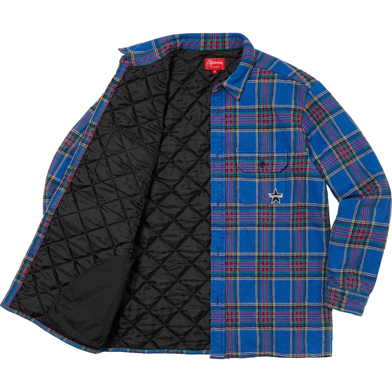 Quilted Plaid Flannel Shirt view 3
